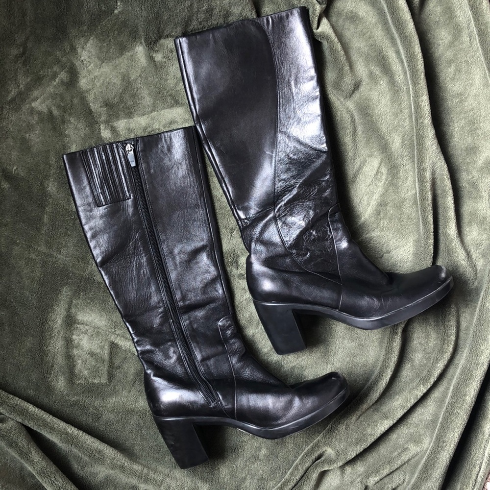 Dansko black knee high boots